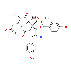 tyrosyl-tyrosyl-glutamyl-glutamic acid Structure