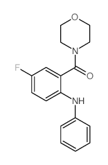 (2-anilino-5-fluoro-phenyl)-morpholin-4-yl-methanone structure