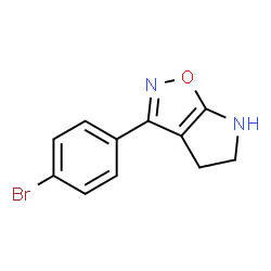 4H-Pyrrolo[3,2-d]isoxazole,3-(4-bromophenyl)-5,6-dihydro-(9CI) Structure