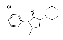 5-methyl-1-phenyl-3-piperidin-1-ylpyrrolidin-2-one,hydrochloride结构式