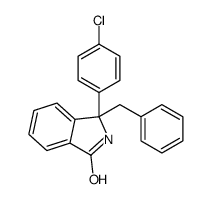 3-benzyl-3-(4-chlorophenyl)-2H-isoindol-1-one Structure