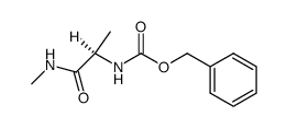 D-Nα-Benzyloxycarbonylalaninmethylamid结构式