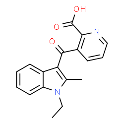 3-[(1-Ethyl-2-methyl-1H-indol-3-yl)carbonyl]-2-pyridinecarboxylic acid picture