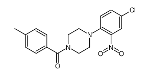 [4-(4-chloro-2-nitrophenyl)piperazin-1-yl]-(4-methylphenyl)methanone Structure