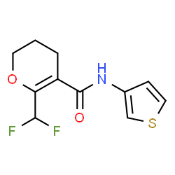 2H-Pyran-5-carboxamide,6-(difluoromethyl)-3,4-dihydro-N-3-thienyl-(9CI) structure