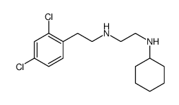 N'-cyclohexyl-N-[2-(2,4-dichlorophenyl)ethyl]ethane-1,2-diamine Structure