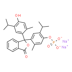 disodium 4-[3-[4-hydroxy-5-isopropyl-o-tolyl]-1-oxo-3H-isobenzofuran-3-yl]-6-isopropyl-m-tolyl phosphate picture