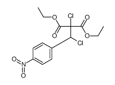 diethyl 2-chloro-2-[chloro-(4-nitrophenyl)methyl]propanedioate Structure