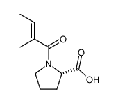 1-((E)-2-methyl-but-2-enoyl)-L-proline Structure