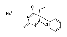 5-Ethyl-5-phenyl-2-sodiothio-4,6(1H,5H)-pyrimididione结构式