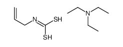 N,N-diethylethanamine,prop-2-enylcarbamodithioic acid Structure