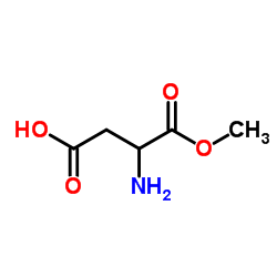 DL-天冬氨酸甲酯结构式