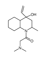 2-(dimethylamino)-1-(4-ethenyl-4-hydroxy-2-methyl-2,3,4a,5,6,7,8,8a-octahydroquinolin-1-yl)ethanone Structure