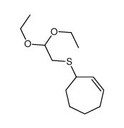 3-(2,2-diethoxyethylsulfanyl)cycloheptene Structure