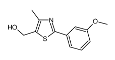 [2-(3-Methoxy-phenyl)-4-methyl-thiazol-5-yl]-methanol Structure