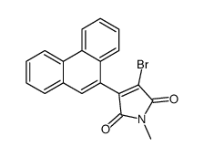 3-bromo-1-methyl-4-phenanthren-9-ylpyrrole-2,5-dione结构式