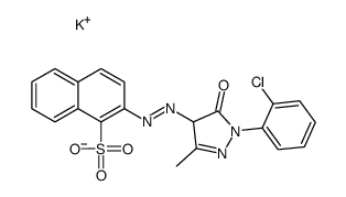 potassium 2-[[1-(2-chlorophenyl)-4,5-dihydro-3-methyl-5-oxo-1H-pyrazol-4-yl]azo]naphthalene-1-sulphonate picture