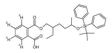 mono[2-ethyl-5-(tert-butyldiphenylsilyloxy)hexyl] (3,4,5,6-2H4)-phthalate Structure