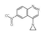 Cinnoline,4-(1-aziridinyl)-6-nitro-结构式