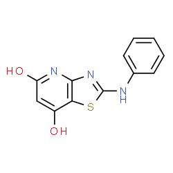 2-(PHENYLAMINO)THIAZOLO[4,5-B]PYRIDINE-5,7-DIOL structure