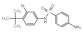 4-amino-N-(3-bromo-4-tert-butyl-phenyl)benzenesulfonamide structure