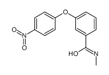 3-(4-NITROPHENOXY)-N-METHYLBENZAMIDE结构式