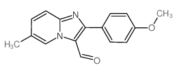 2-(4-METHOXY-PHENYL)-6-METHYL-IMIDAZO[1,2-A]-PYRIDINE-3-CARBALDEHYDE Structure