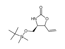 (4R)-4-[(tert-butyldimethylsilanyloxy)methyl]-5-vinyl-1,3-oxazolidine-2-one Structure