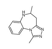 1,5-dimethyl-5,6-dihydro-4H-benzo[b][1,2,4]triazolo[4,3-d][1,4]diazepine Structure