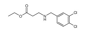 ethyl 3-(3,4-dichlorobenzylamino)propanoate Structure