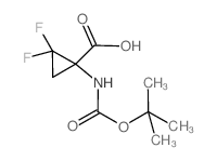 1-(叔丁氧羰基氨基)-2,2-二氟环丙烷羧酸图片