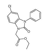 ethyl 2-(5-chloro-2-oxo-3-phenylbenzimidazol-1-yl)acetate结构式