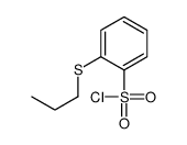 2-propylsulfanylbenzenesulfonyl chloride结构式