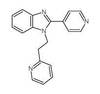 2-pyridin-4-yl-1-(2-pyridin-2-ylethyl)benzoimidazole structure