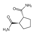 trans-DL-1,2-Cyclopentanedicarboxamide structure