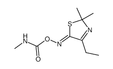 5-oxo-2,2-dimethyl-4-ethyl-3-thiazoline O-(methylcarbamoyl) oxime Structure