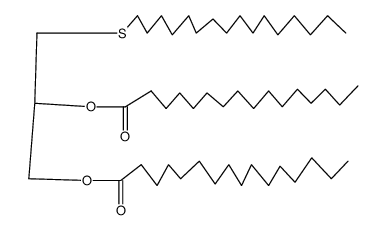 1-hexadecylthio-2,3-dipalmitoyl-rac-glycerol Structure