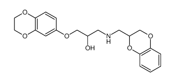 6-[3-{(1,4-benzodioxan-2-ylmethyl)amino}-2-hydroxypropoxy]-1,4-benzodioxane Structure