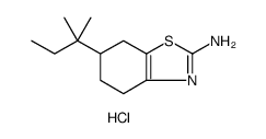 6-(1,1-DIMETHYLPROPYL)-4,5,6,7-TETRAHYDROBENZOTHIAZOL-2-YLAMINEHYDROCHLORIDE Structure