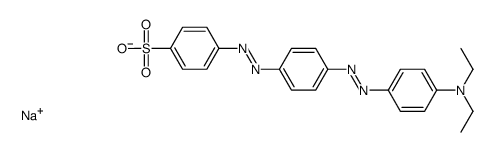 sodium p-[[p-[[p-(diethylamino)phenyl]azo]phenyl]azo]benzenesulphonate结构式