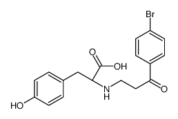 (2R)-2-[[3-(4-bromophenyl)-3-oxopropyl]amino]-3-(4-hydroxyphenyl)propanoic acid结构式