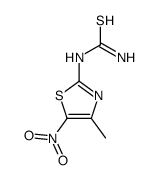 (4-methyl-5-nitro-1,3-thiazol-2-yl)thiourea Structure