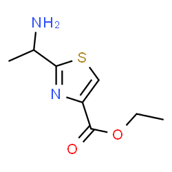 4-Thiazolecarboxylicacid,2-(1-aminoethyl)-,ethylester(9CI) Structure