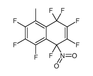 1,1,2,3,4,5,6,7-octafluoro-8-methyl-4-nitronaphthalene结构式