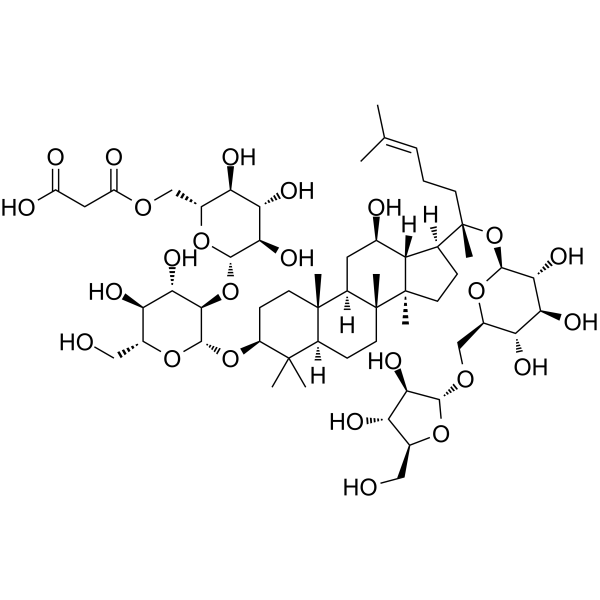 malonyl-ginsenoside Rc Structure