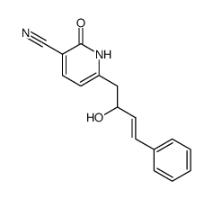 6-((E)-2-Hydroxy-4-phenyl-but-3-enyl)-2-oxo-1,2-dihydro-pyridine-3-carbonitrile Structure