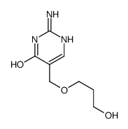 2-amino-5-(3-hydroxypropoxymethyl)-1H-pyrimidin-6-one结构式