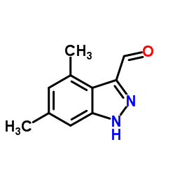 4,6-Dimethyl-1H-indazole-3-carbaldehyde Structure