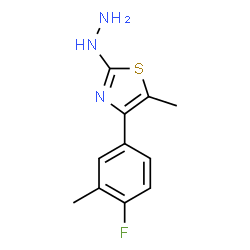 [4-(4-FLUORO-3-METHYL-PHENYL)-5-METHYL-THIAZOL-2-YL]-HYDRAZINE结构式