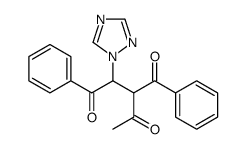 3-benzoyl-1-phenyl-2-(1,2,4-triazol-1-yl)pentane-1,4-dione Structure